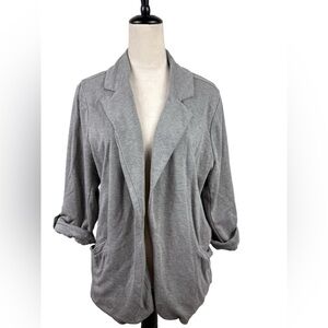 Torrid gray blazer jacket with ten sleeves size 2-2X/18-20